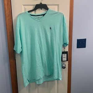3XL Men’s light green v-neck t shirt cool material
